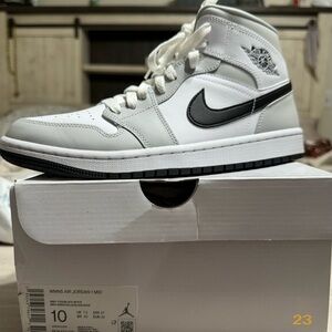 Nike High Dunk Jordan’s High Top Gray White Black Shoes